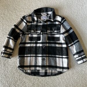 Girls Old Navy Jacket & Coat - Black & White